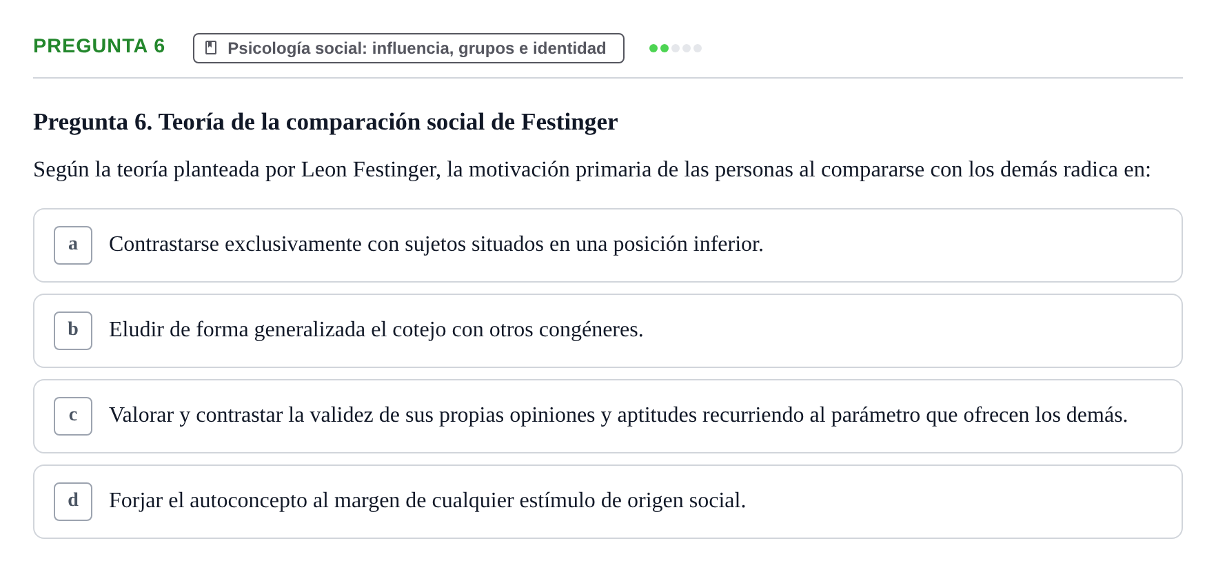 Enunciado: Pregunta 6