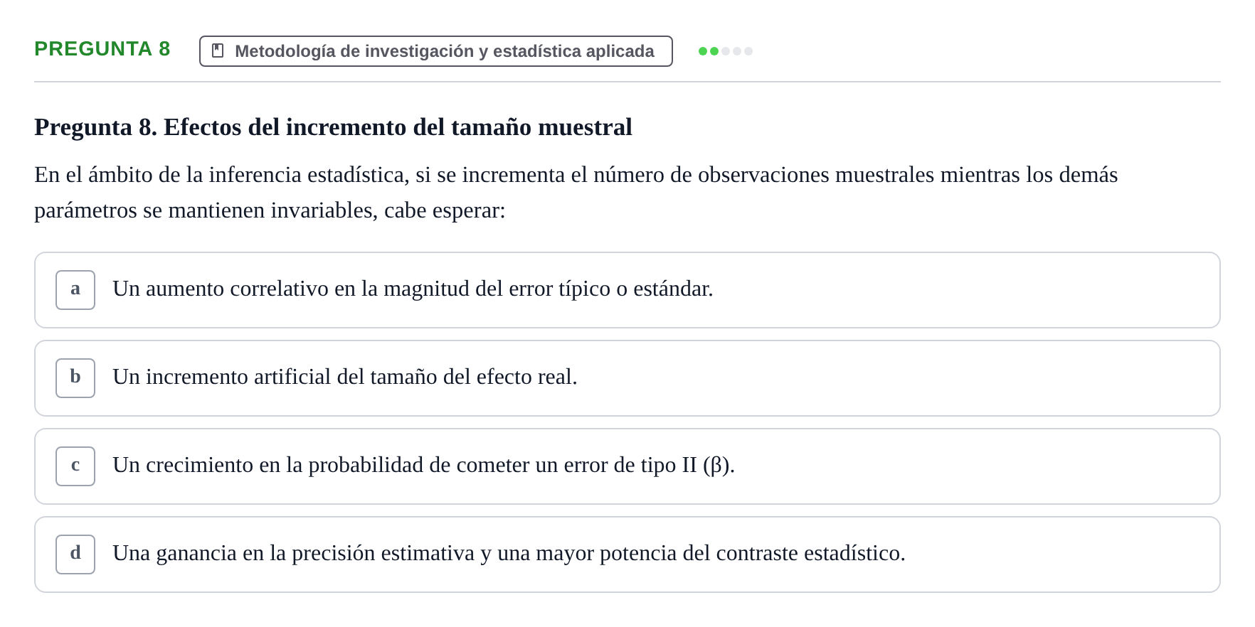 Enunciado: Pregunta 8