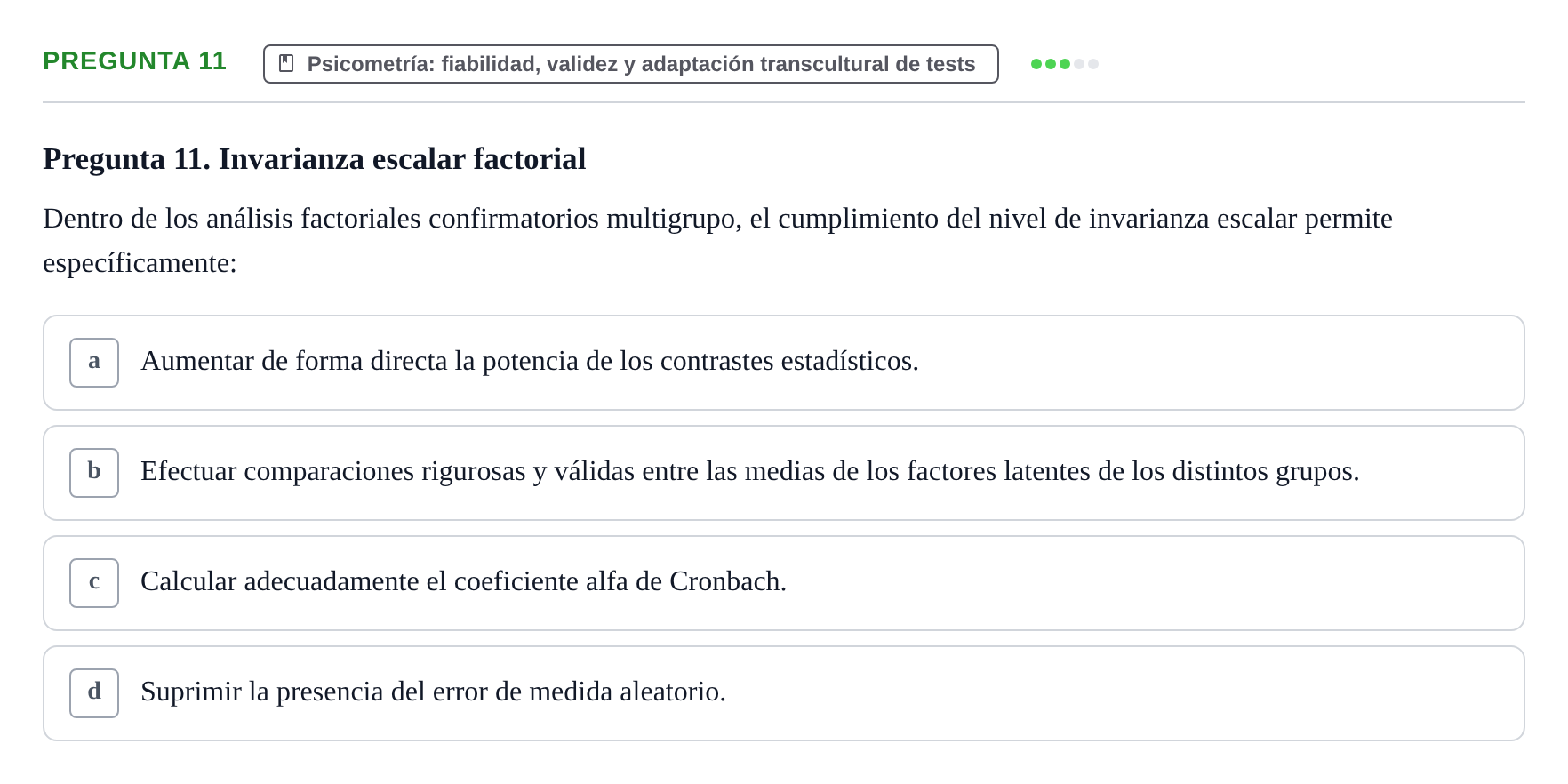 Enunciado: Pregunta 11