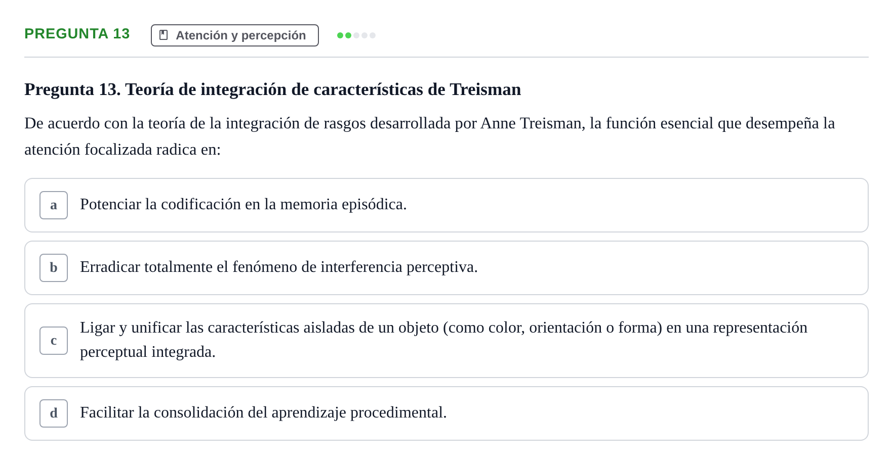 Enunciado: Pregunta 13