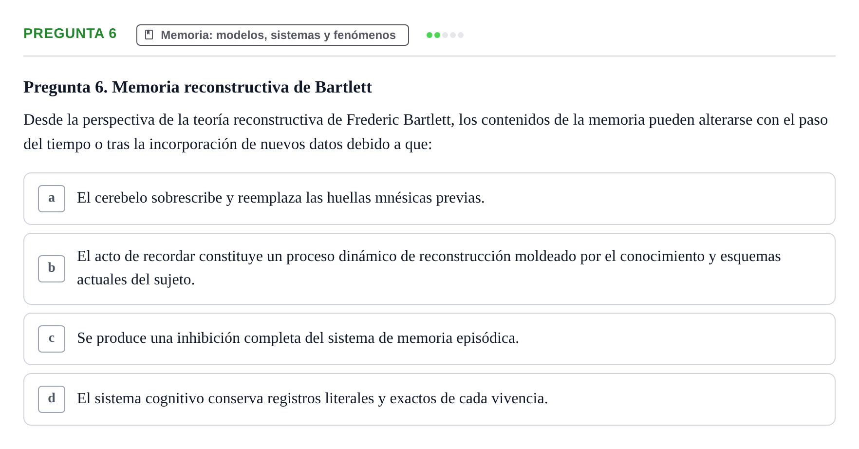 Enunciado: Pregunta 6