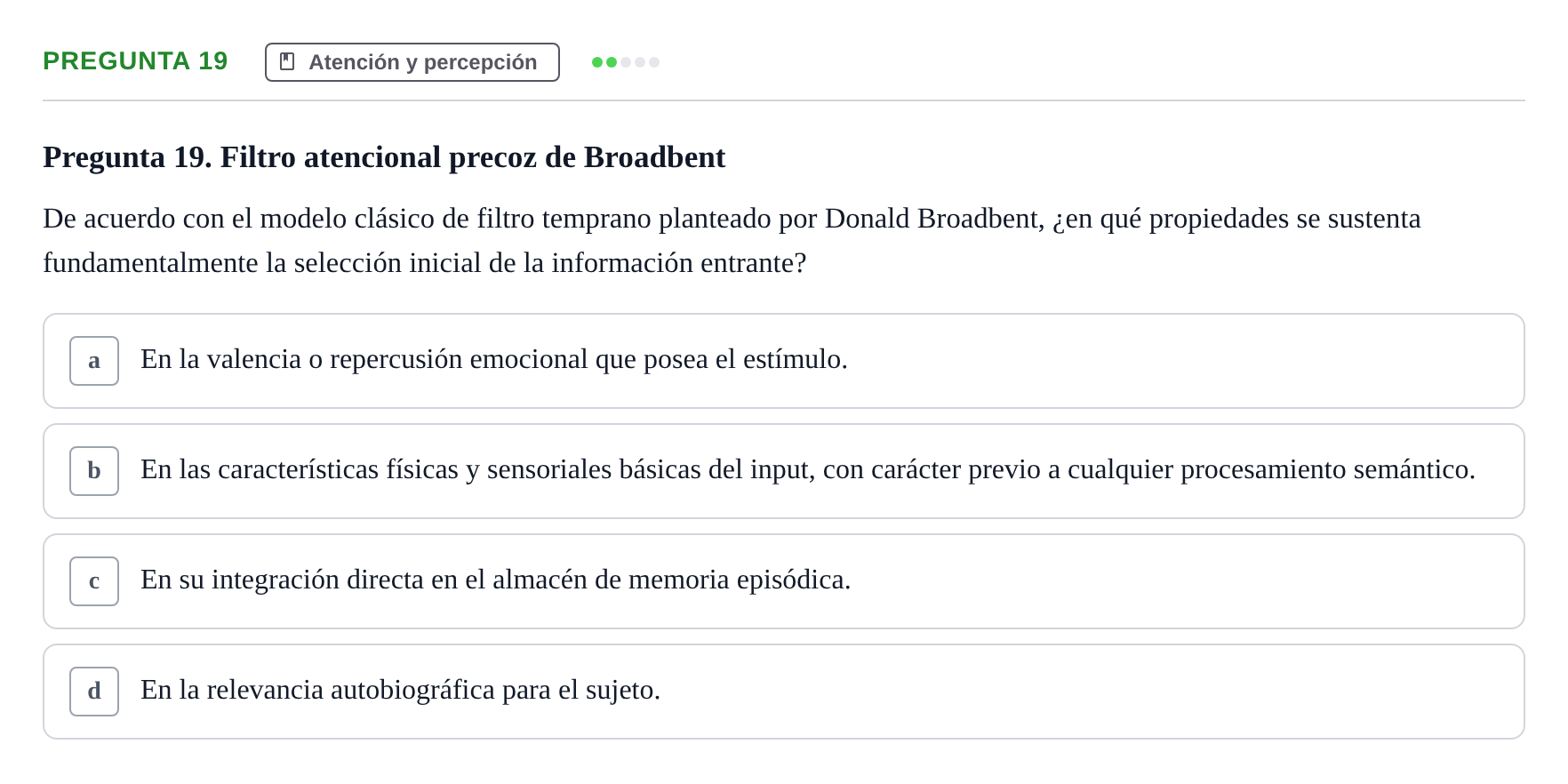 Enunciado: Pregunta 19