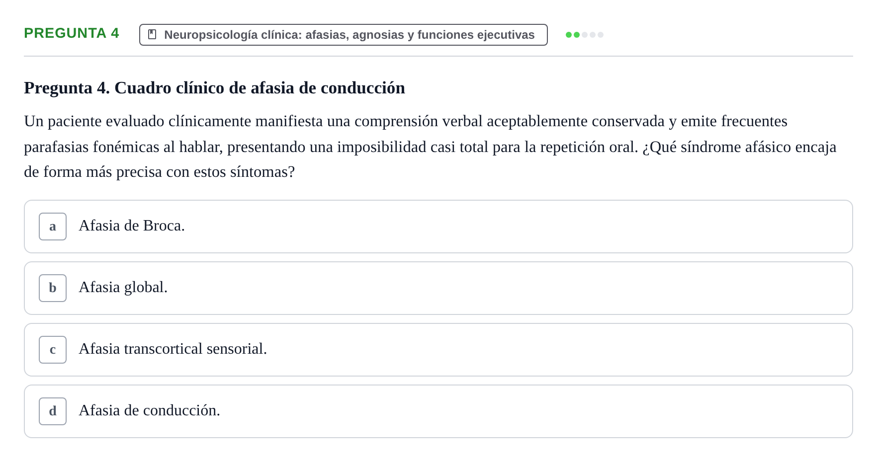 Enunciado: Pregunta 4