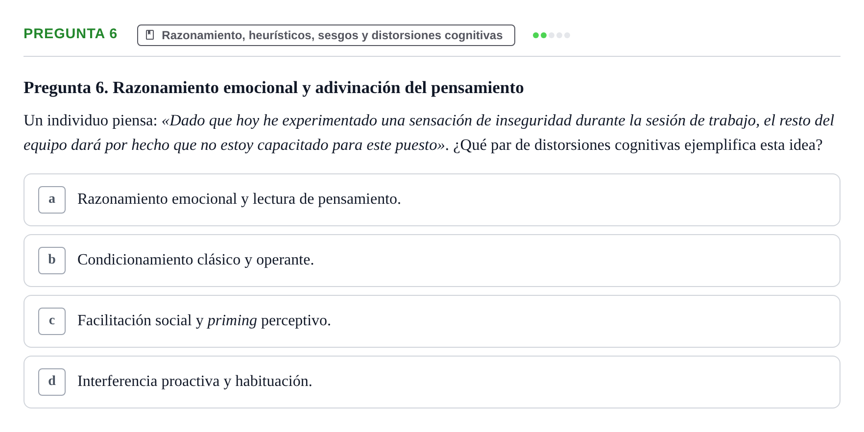 Enunciado: Pregunta 6