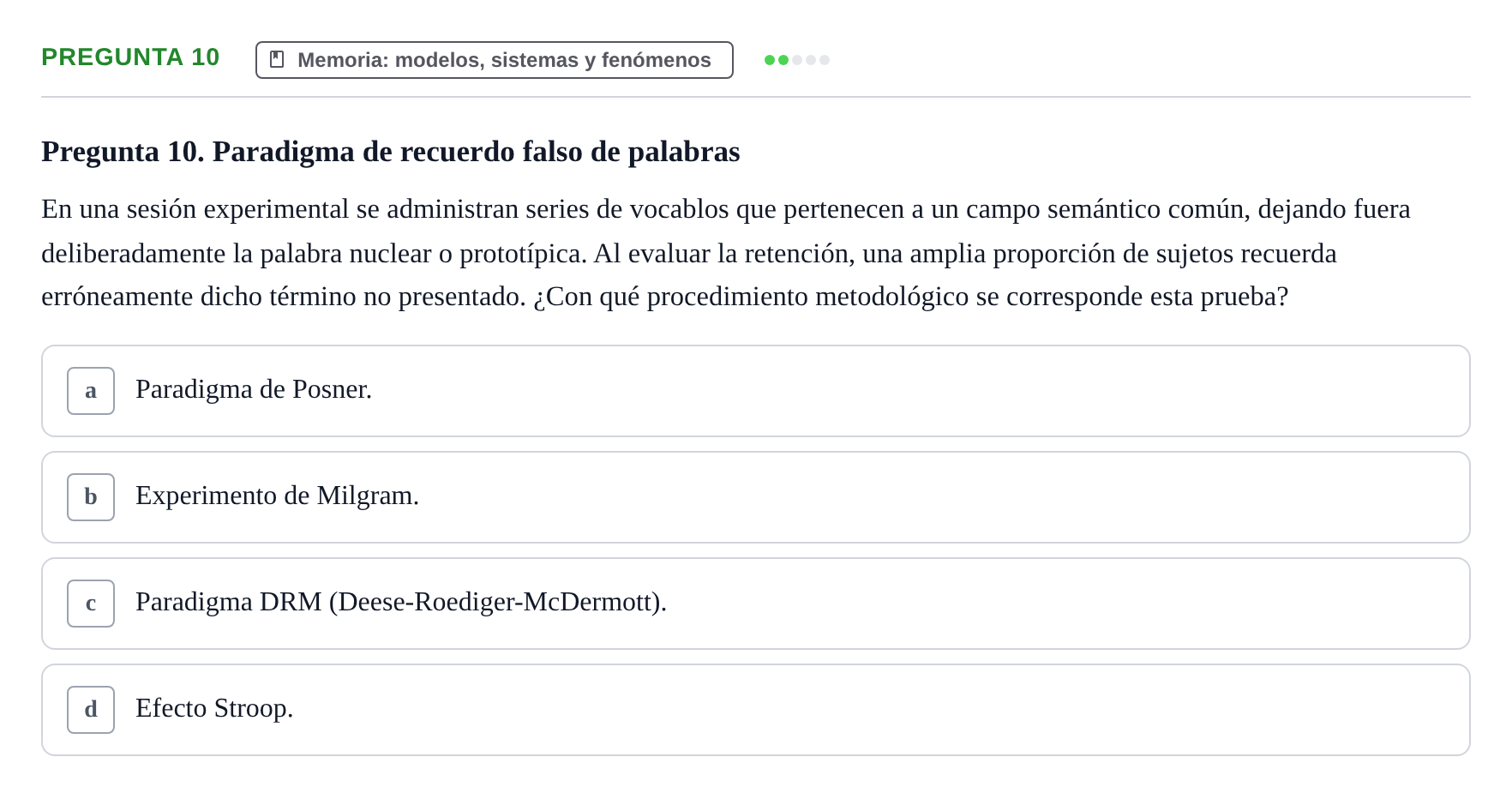 Enunciado: Pregunta 10