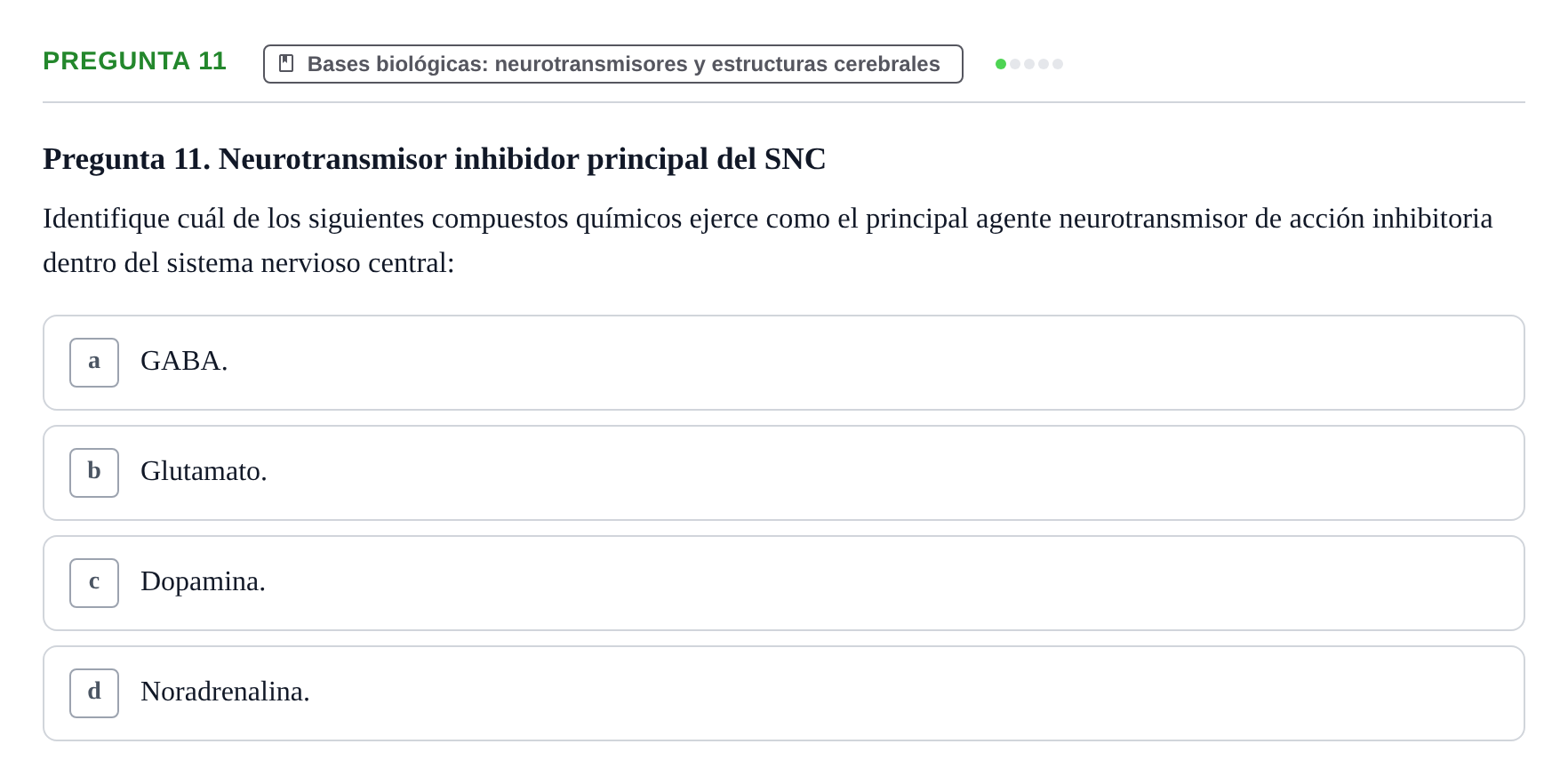 Enunciado: Pregunta 11