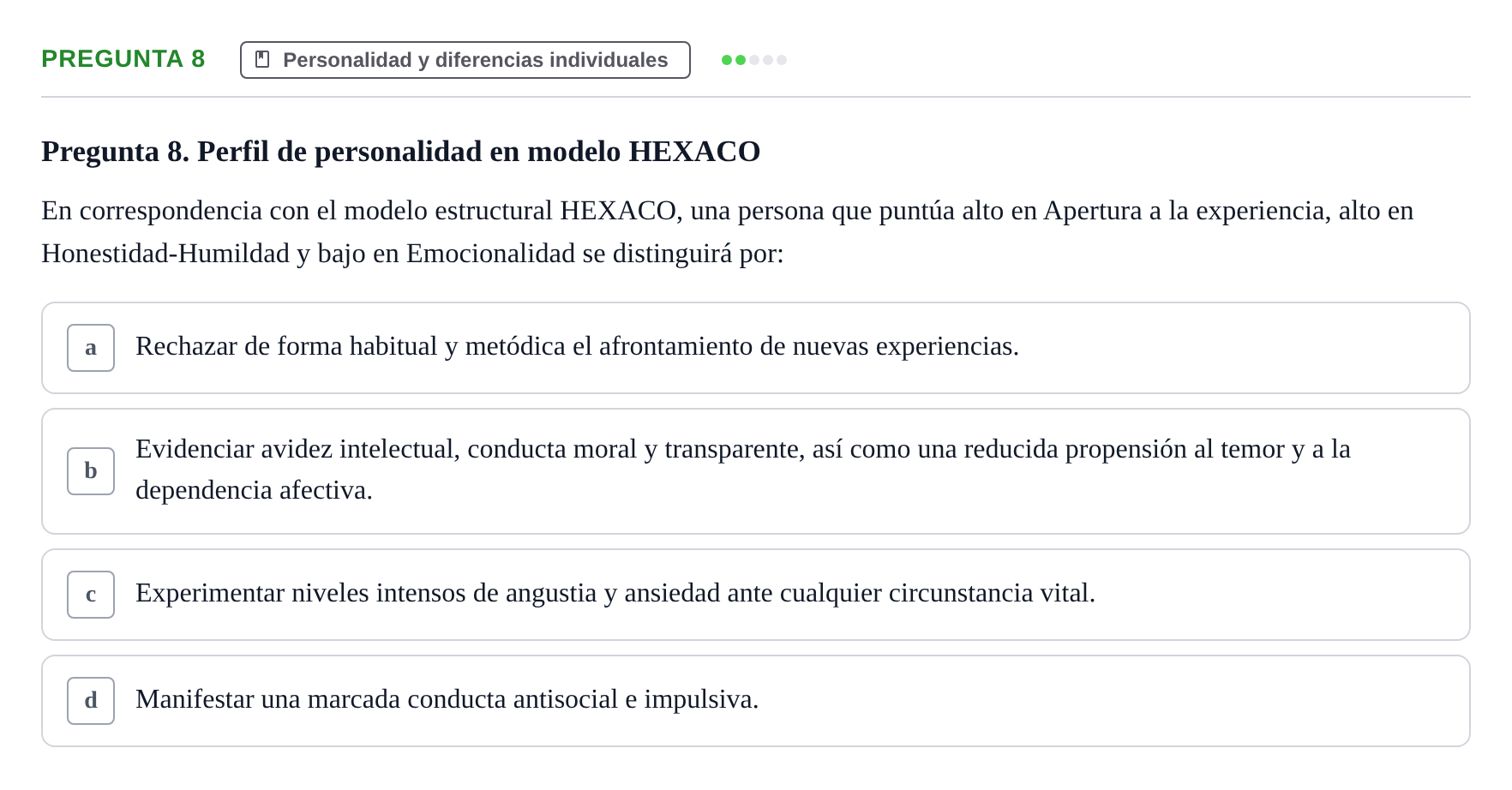 Enunciado: Pregunta 8