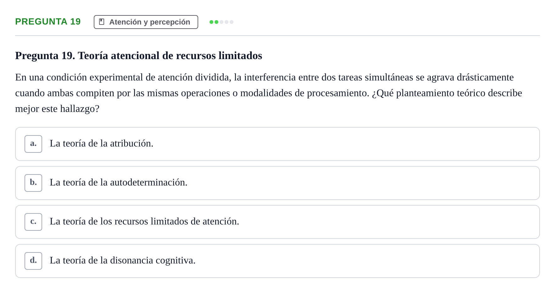 Enunciado: Pregunta 19
