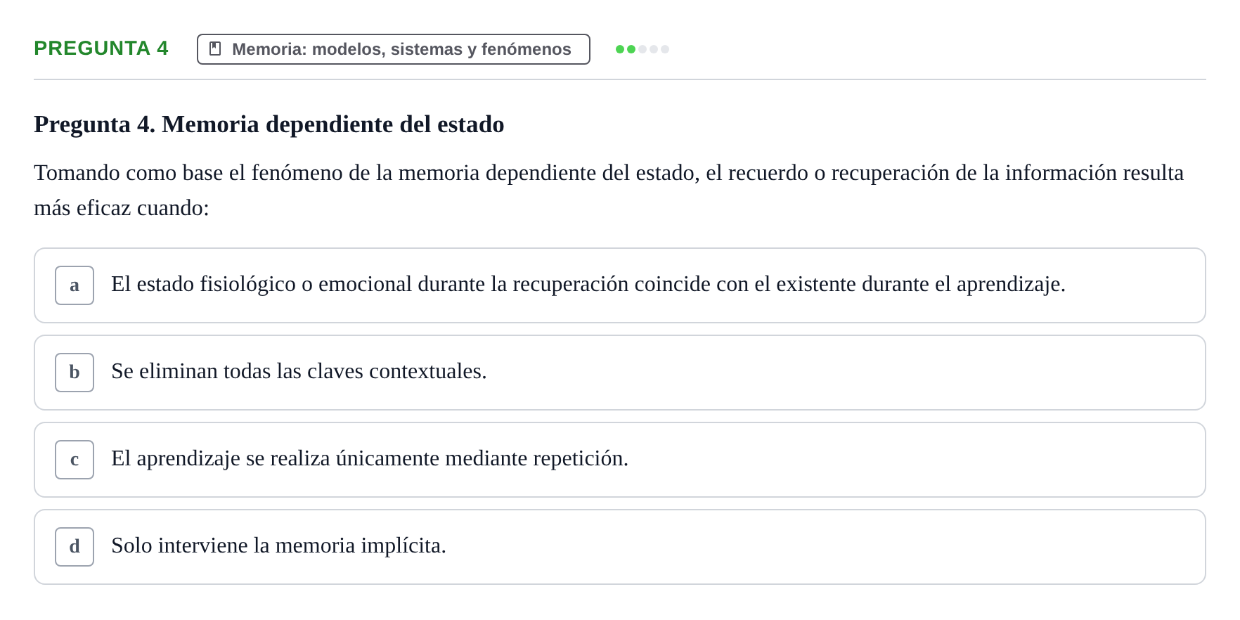 Enunciado: Pregunta 4