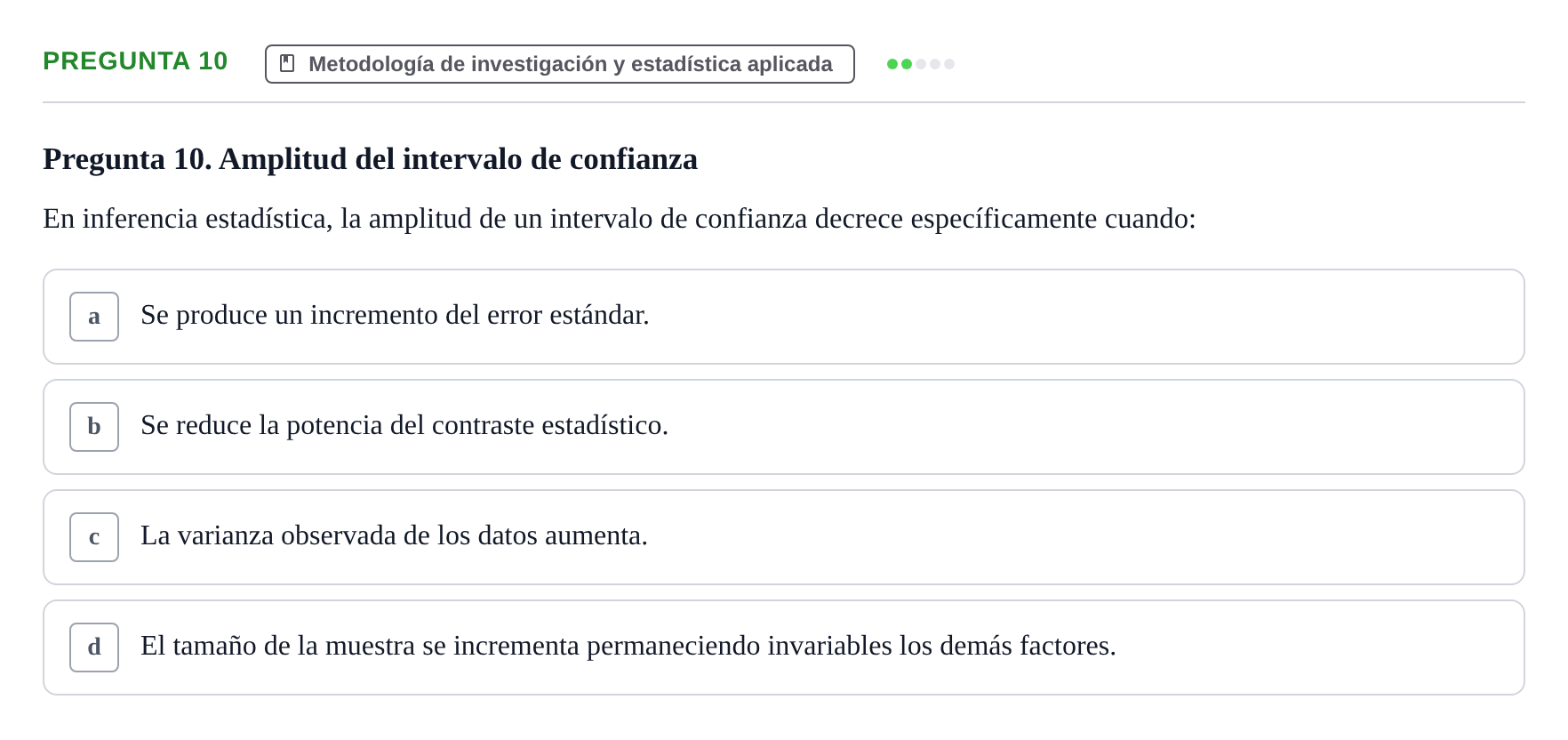 Enunciado: Pregunta 10