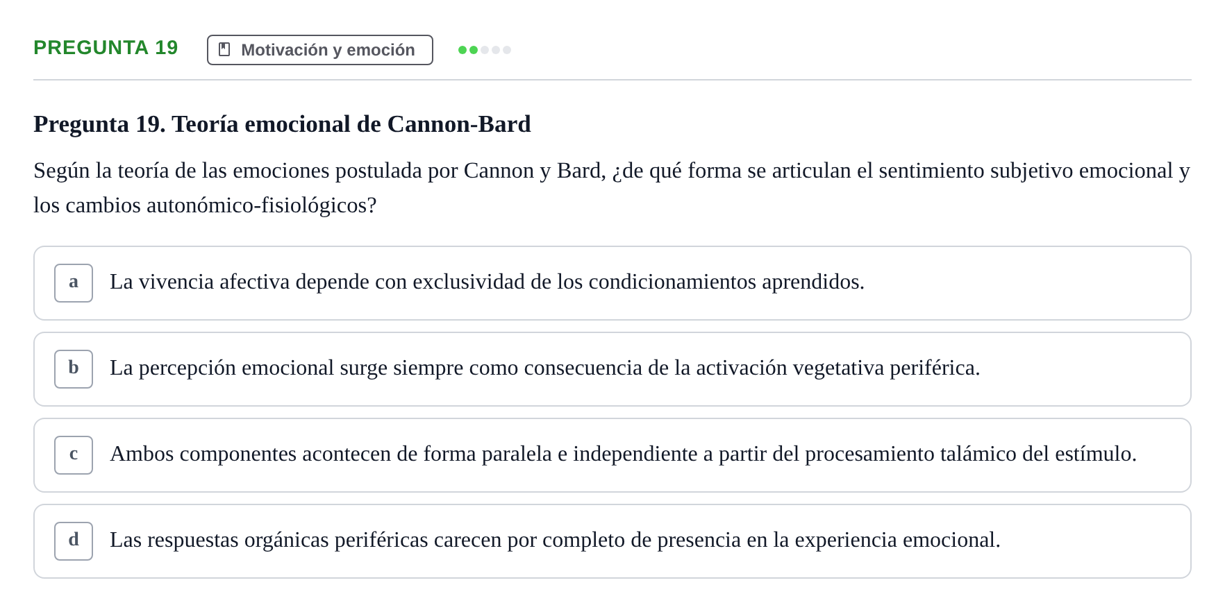 Enunciado: Pregunta 19