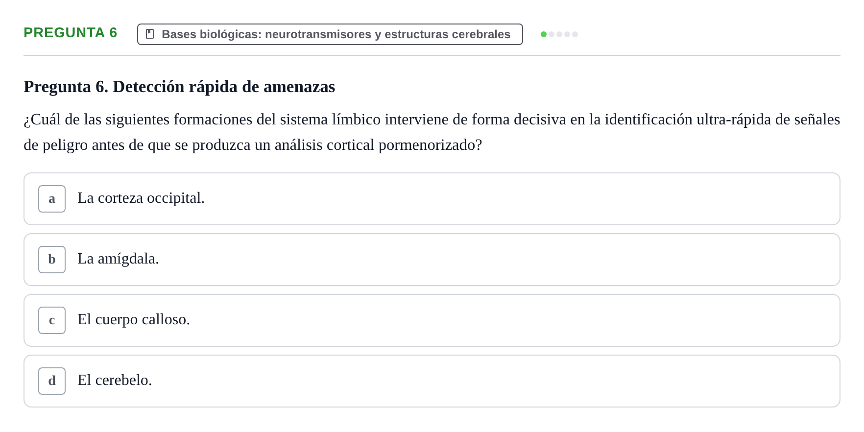 Enunciado: Pregunta 6