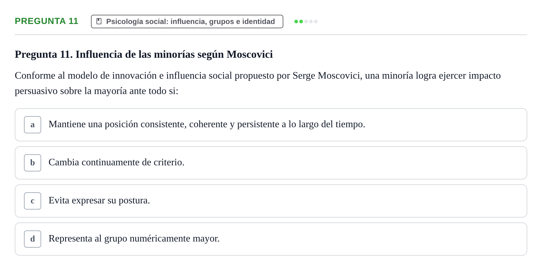 Enunciado: Pregunta 11