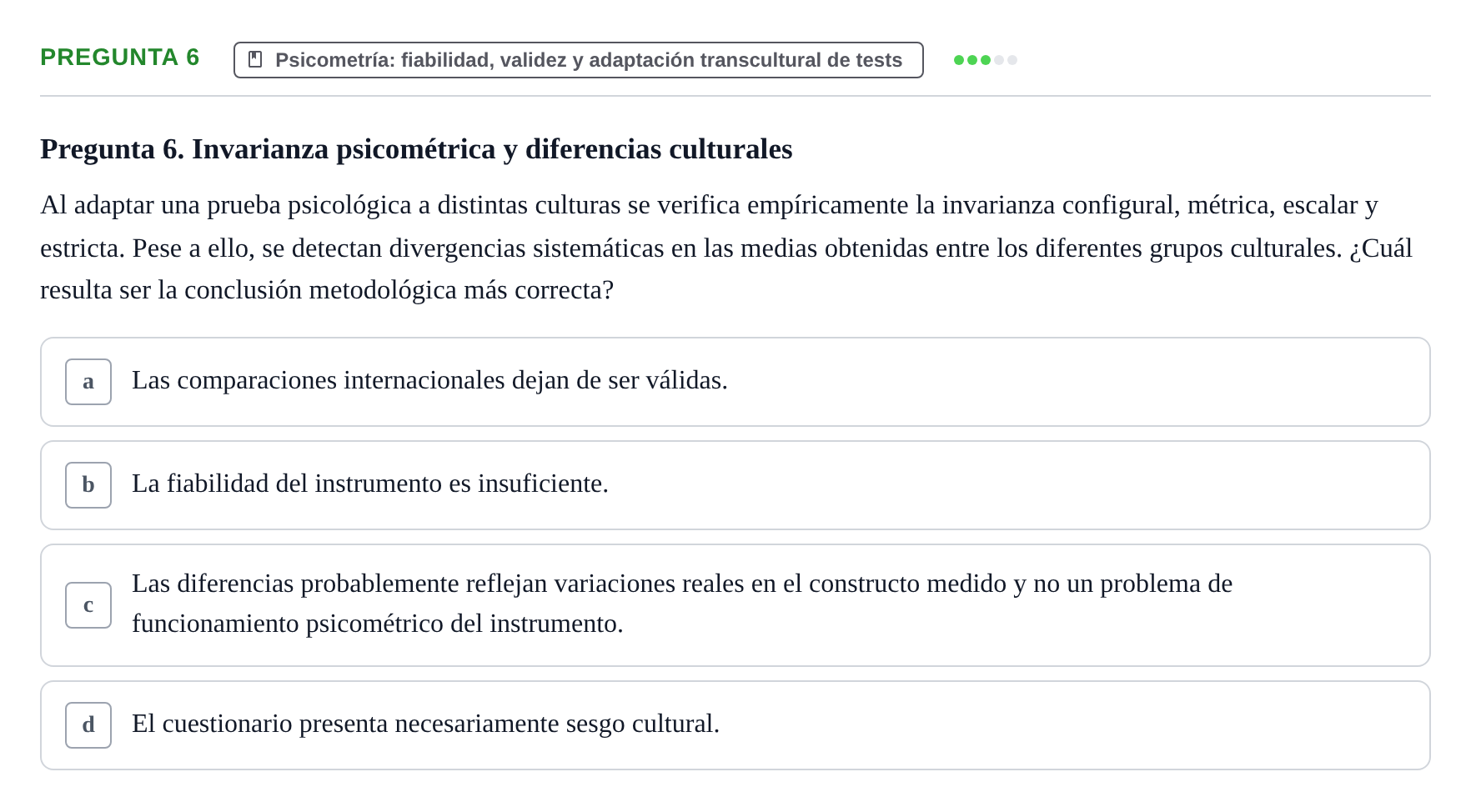 Enunciado: Pregunta 6