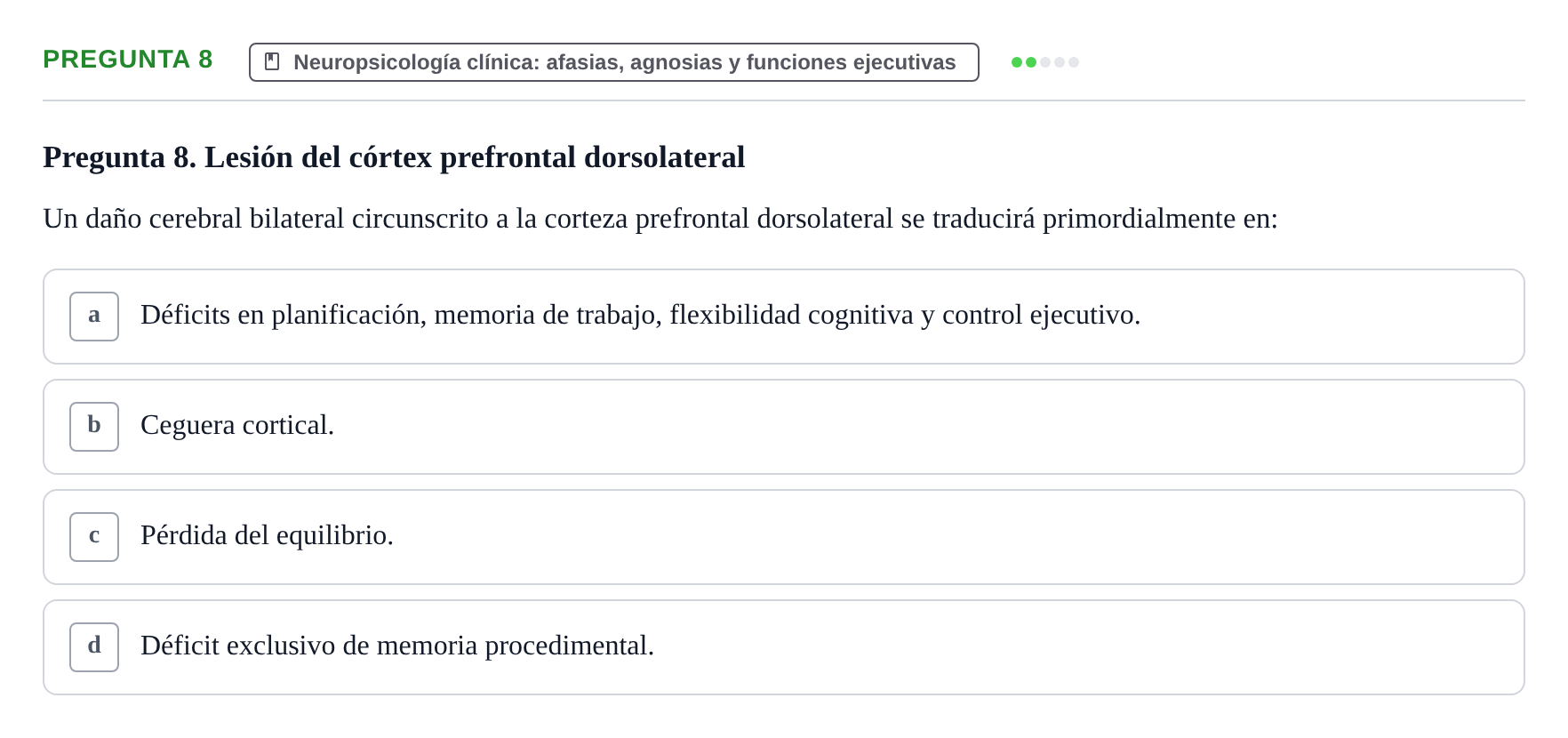 Enunciado: Pregunta 8