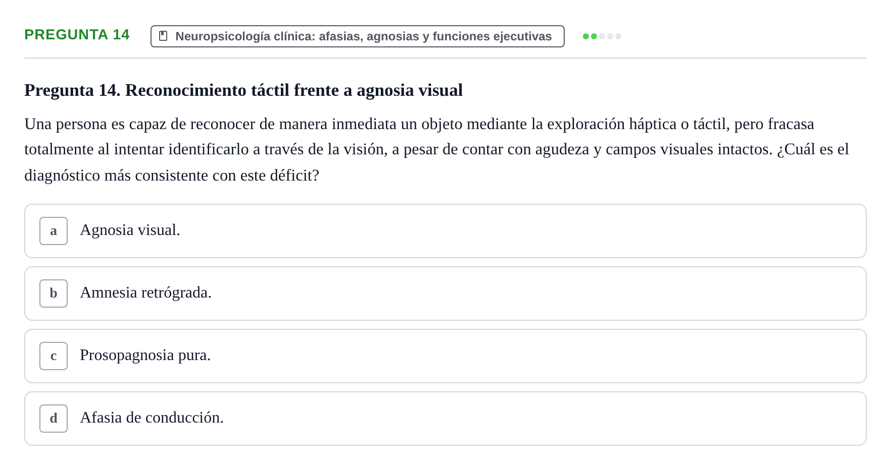 Enunciado: Pregunta 14