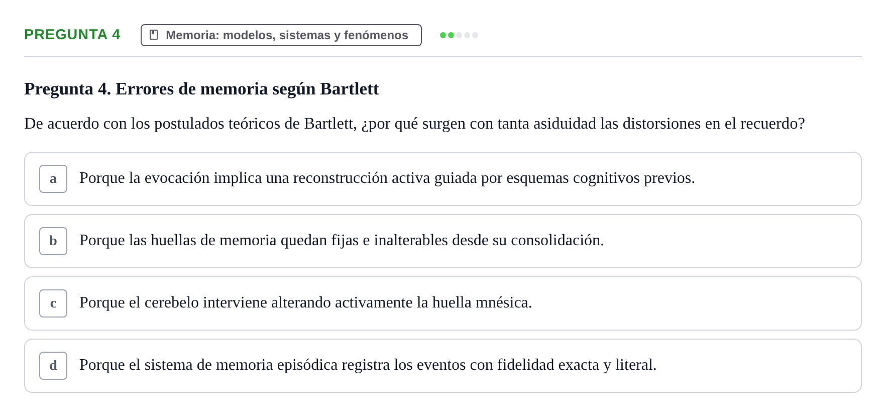 Enunciado: Pregunta 4