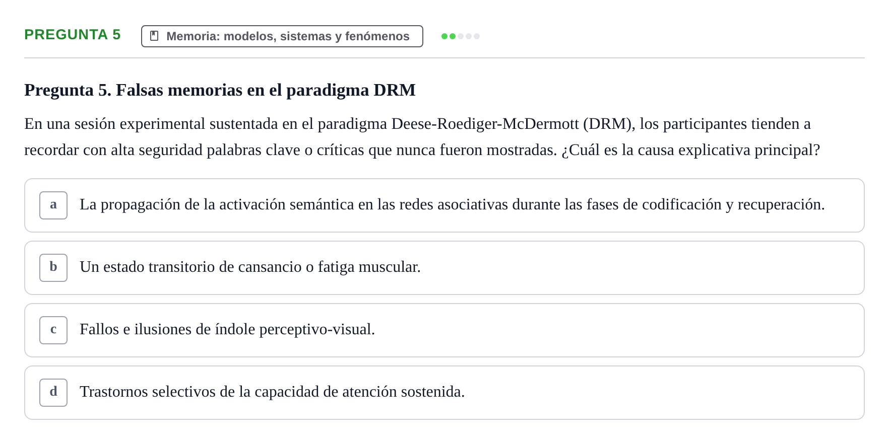 Enunciado: Pregunta 5