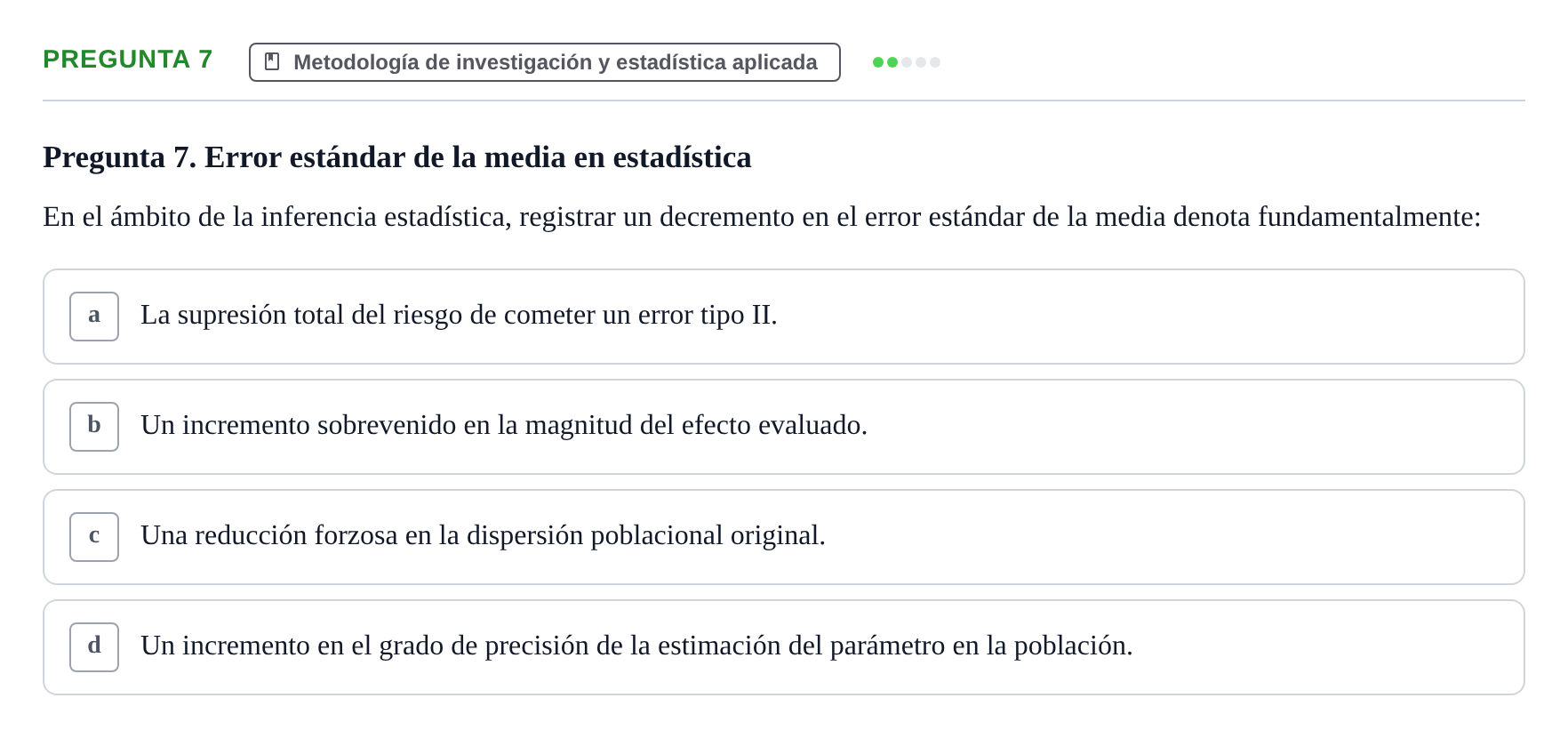 Enunciado: Pregunta 7