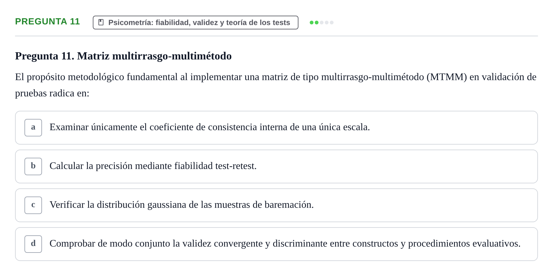 Enunciado: Pregunta 11