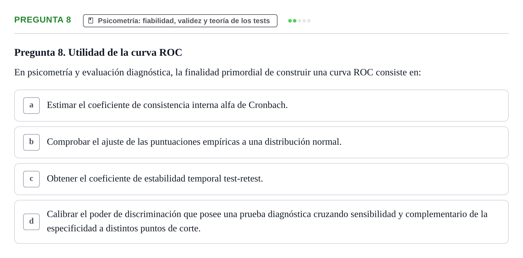 Enunciado: Pregunta 8