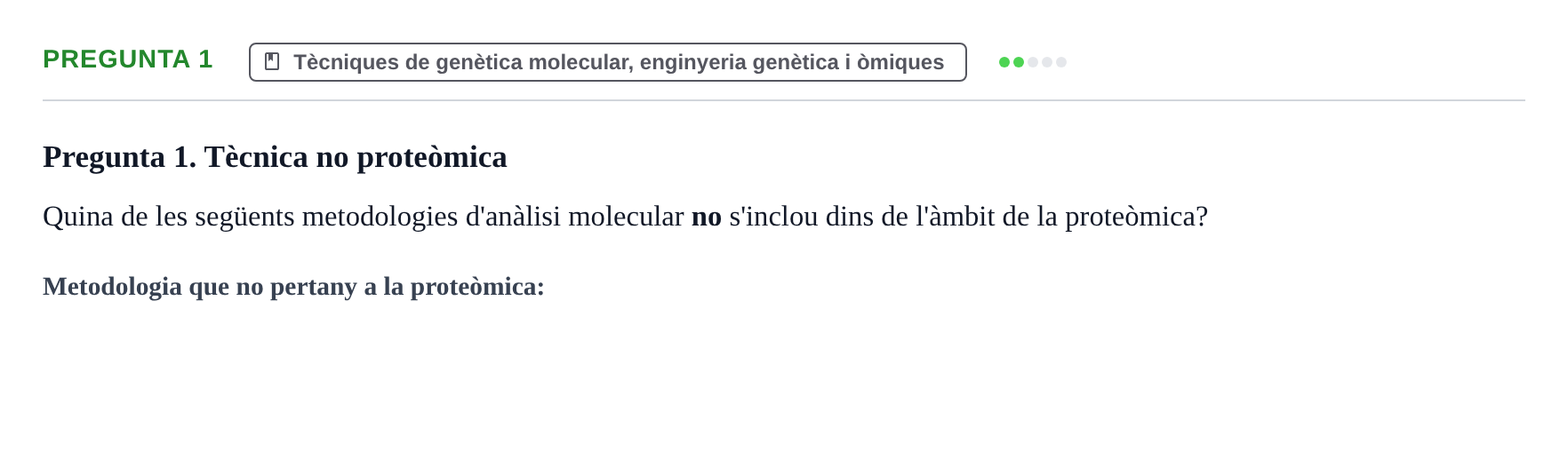 Enunciado: Pregunta 1 · Biología Celular y Fundamentos de Genética URV 2024