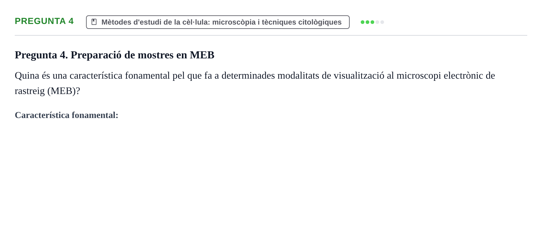 Enunciado: Pregunta 4 · Biología Celular y Fundamentos de Genética URV 2024