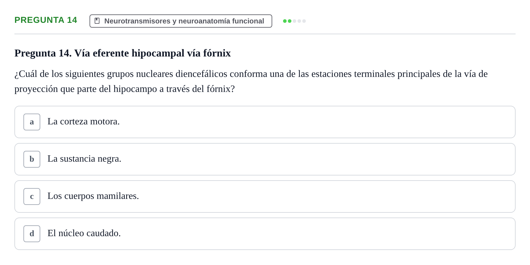 Enunciado: Pregunta 14
