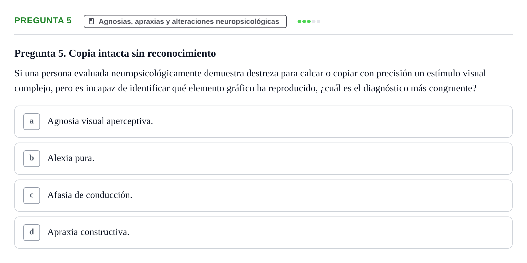 Enunciado: Pregunta 5