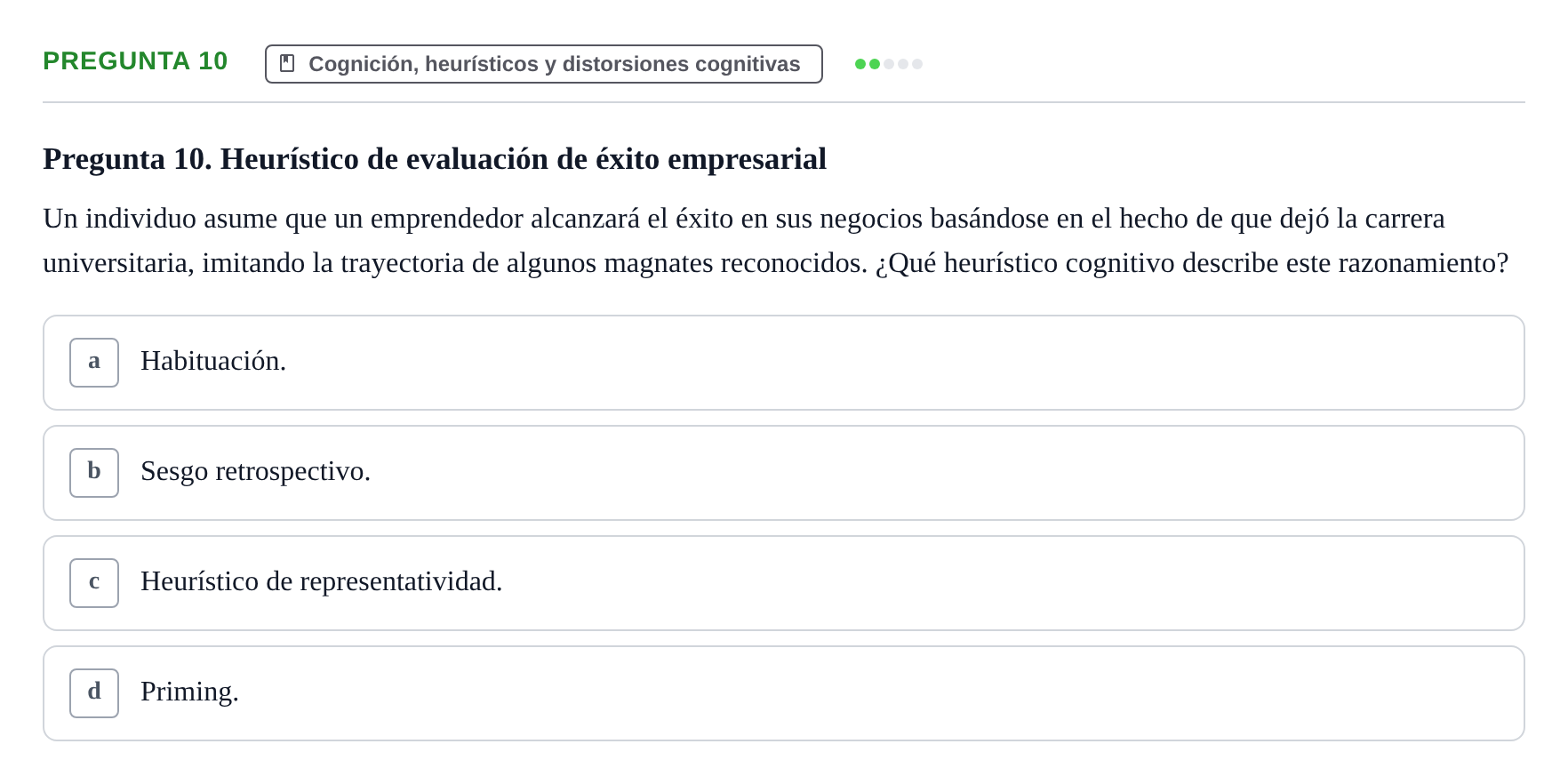 Enunciado: Pregunta 10