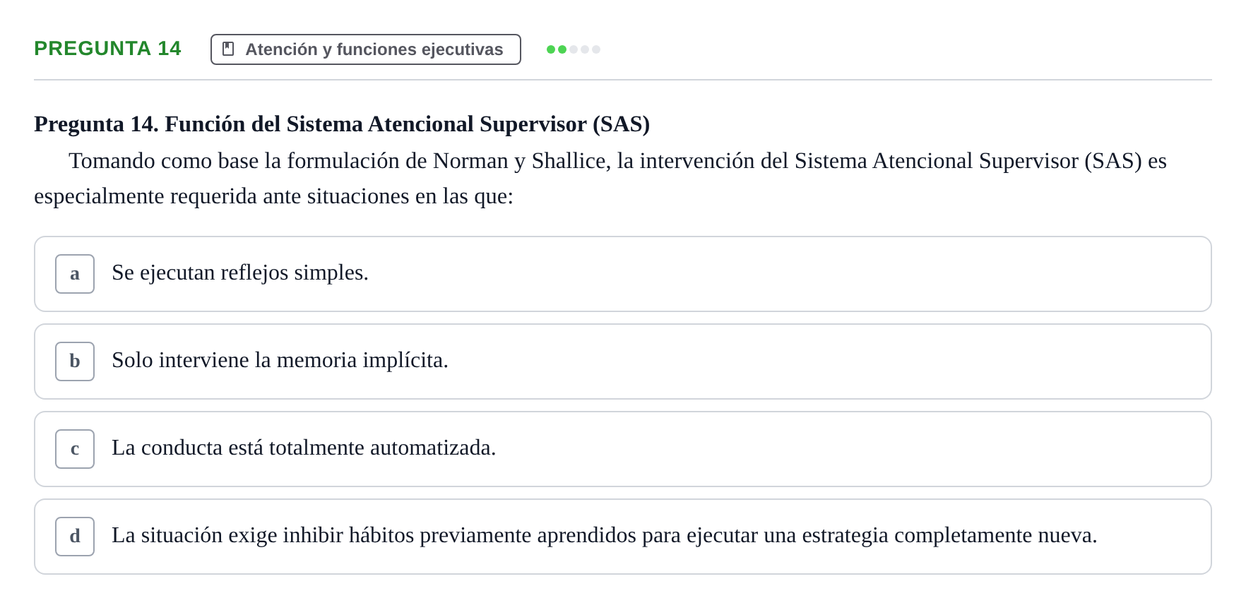 Enunciado: Pregunta 14