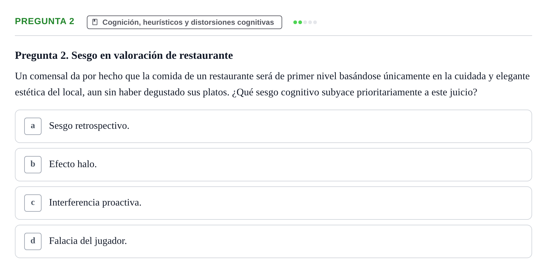 Enunciado: Pregunta 2