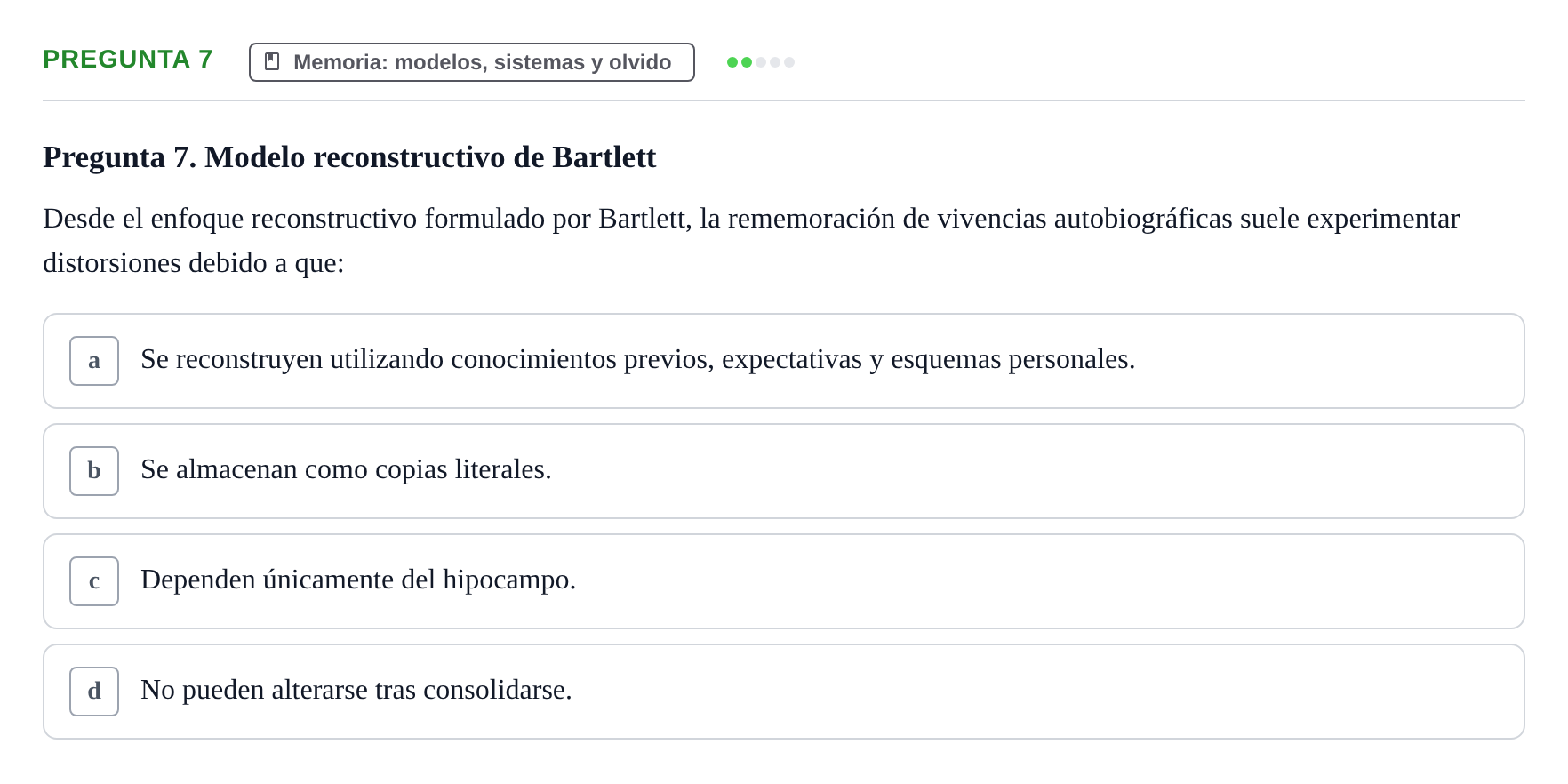 Enunciado: Pregunta 7