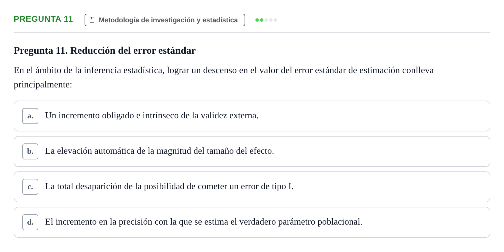 Enunciado: Pregunta 11