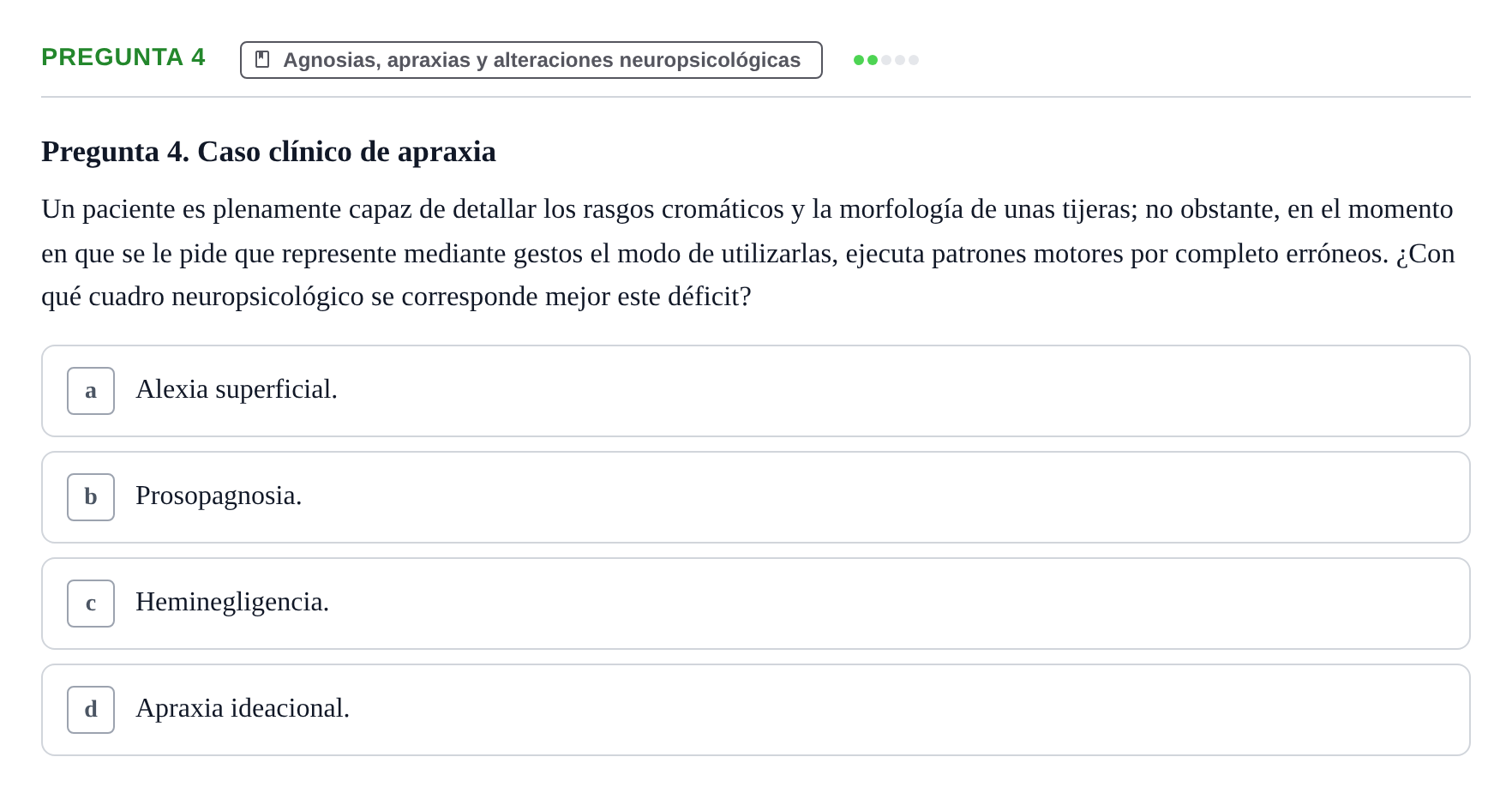 Enunciado: Pregunta 4