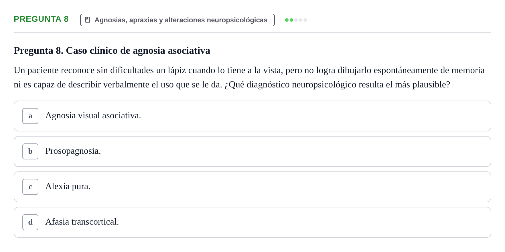 Enunciado: Pregunta 8