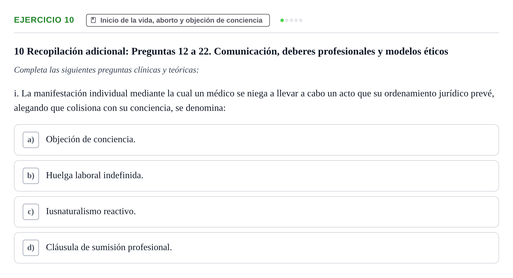 Enunciado: Ejercicio 10 - Inicio de la vida, aborto y objeción de conc… · Bases de Comunicación y Ética URV 2011