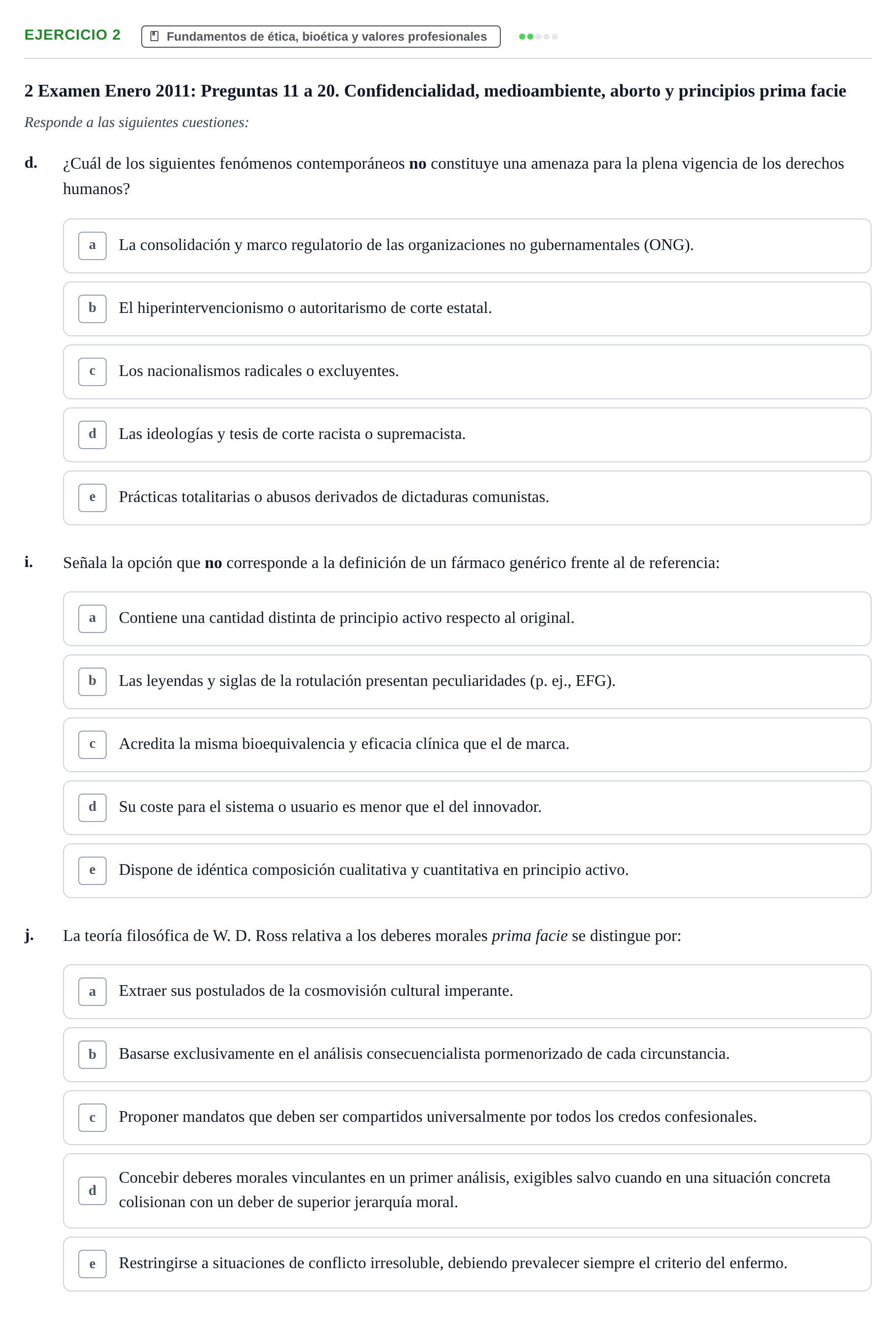 Enunciado: Ejercicio 2 - Fundamentos de ética, bioética y valores prof… · Bases de Comunicación y Ética URV 2011