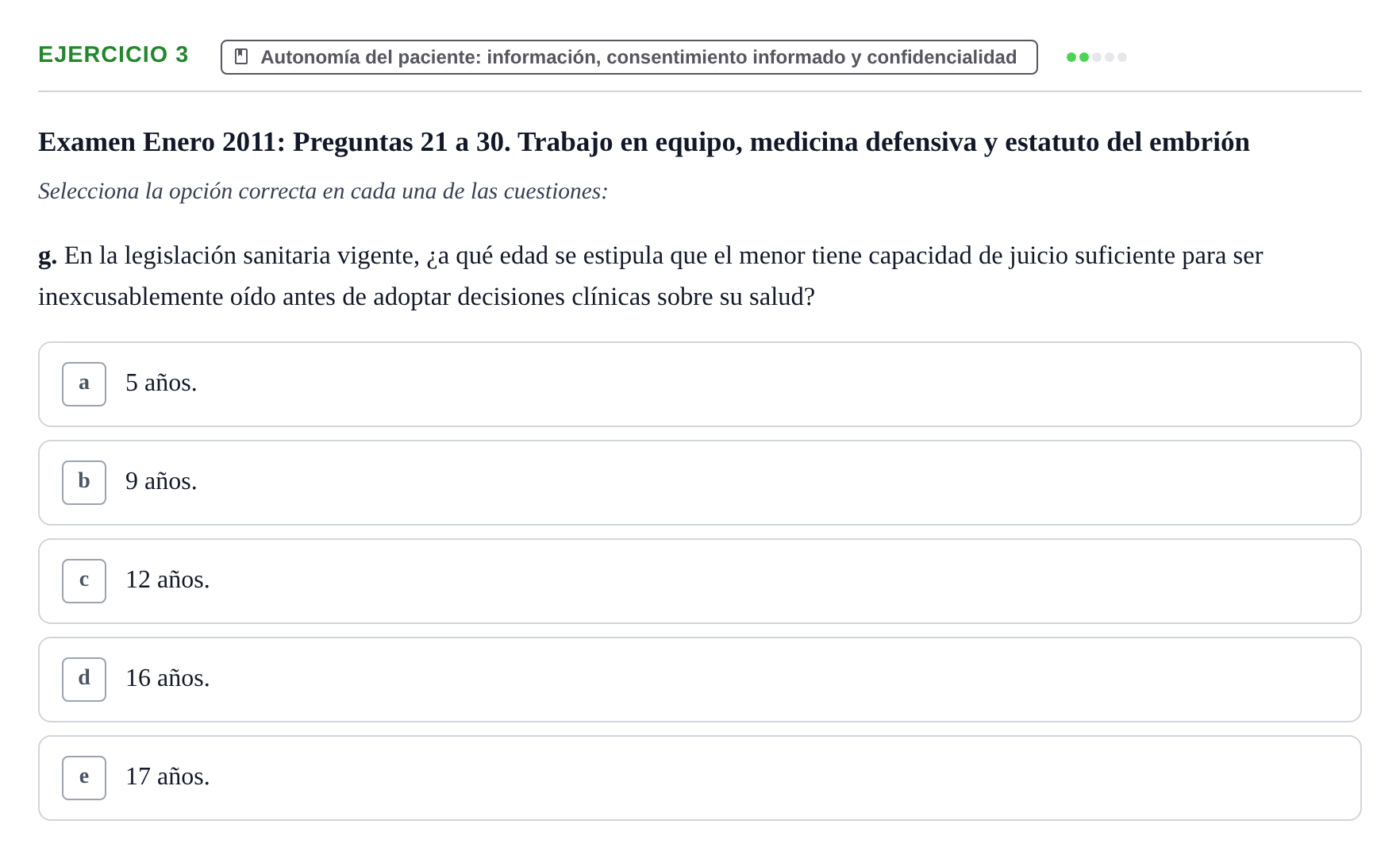 Enunciado: Ejercicio 3 - Autonomía del paciente: información, consenti… · Bases de Comunicación y Ética URV 2011