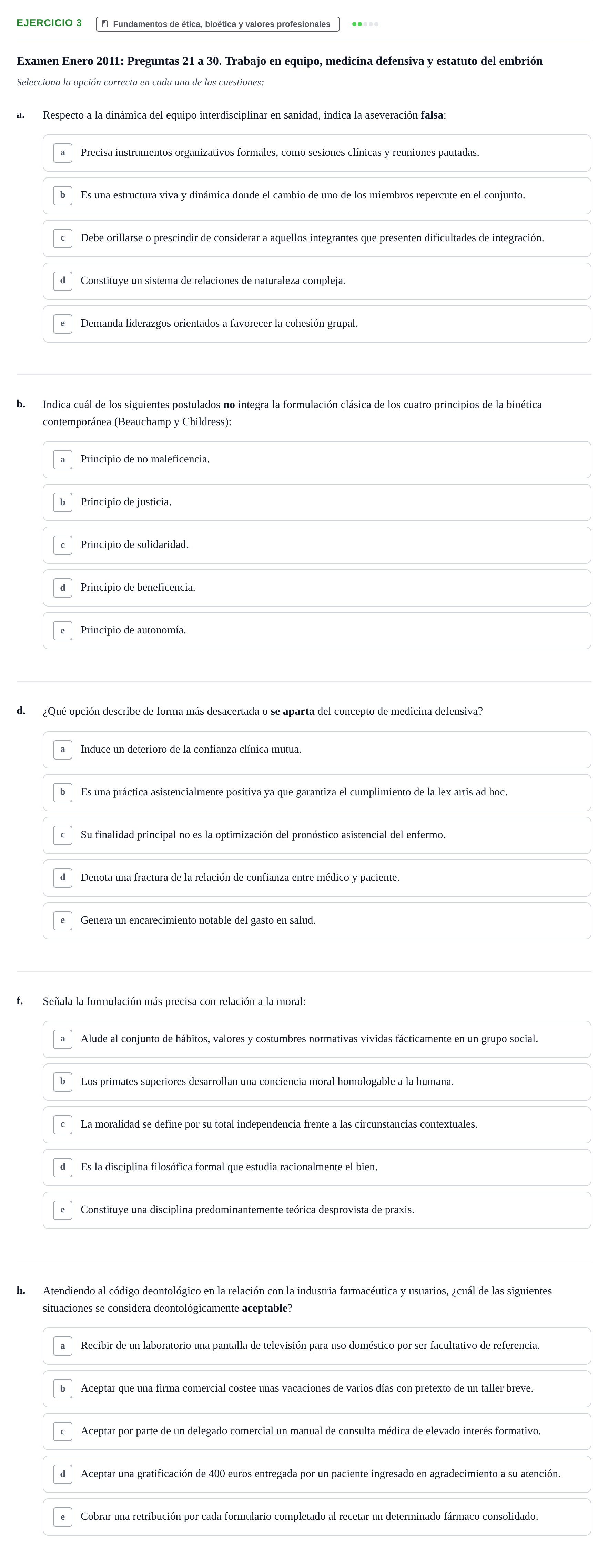 Enunciado: Ejercicio 3 - Fundamentos de ética, bioética y valores prof… · Bases de Comunicación y Ética URV 2011