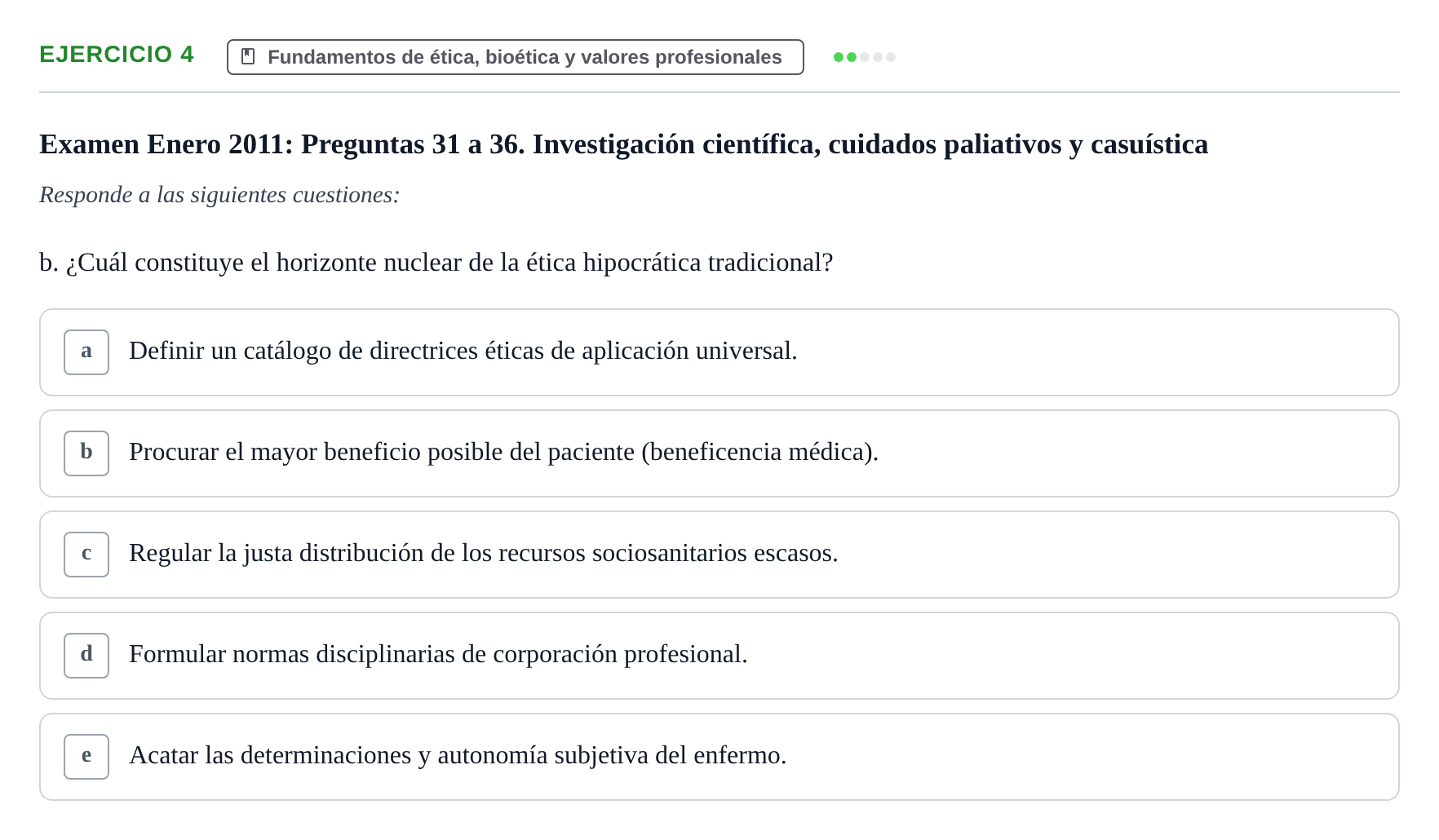 Enunciado: Ejercicio 4 - Fundamentos de ética, bioética y valores prof… · Bases de Comunicación y Ética URV 2011