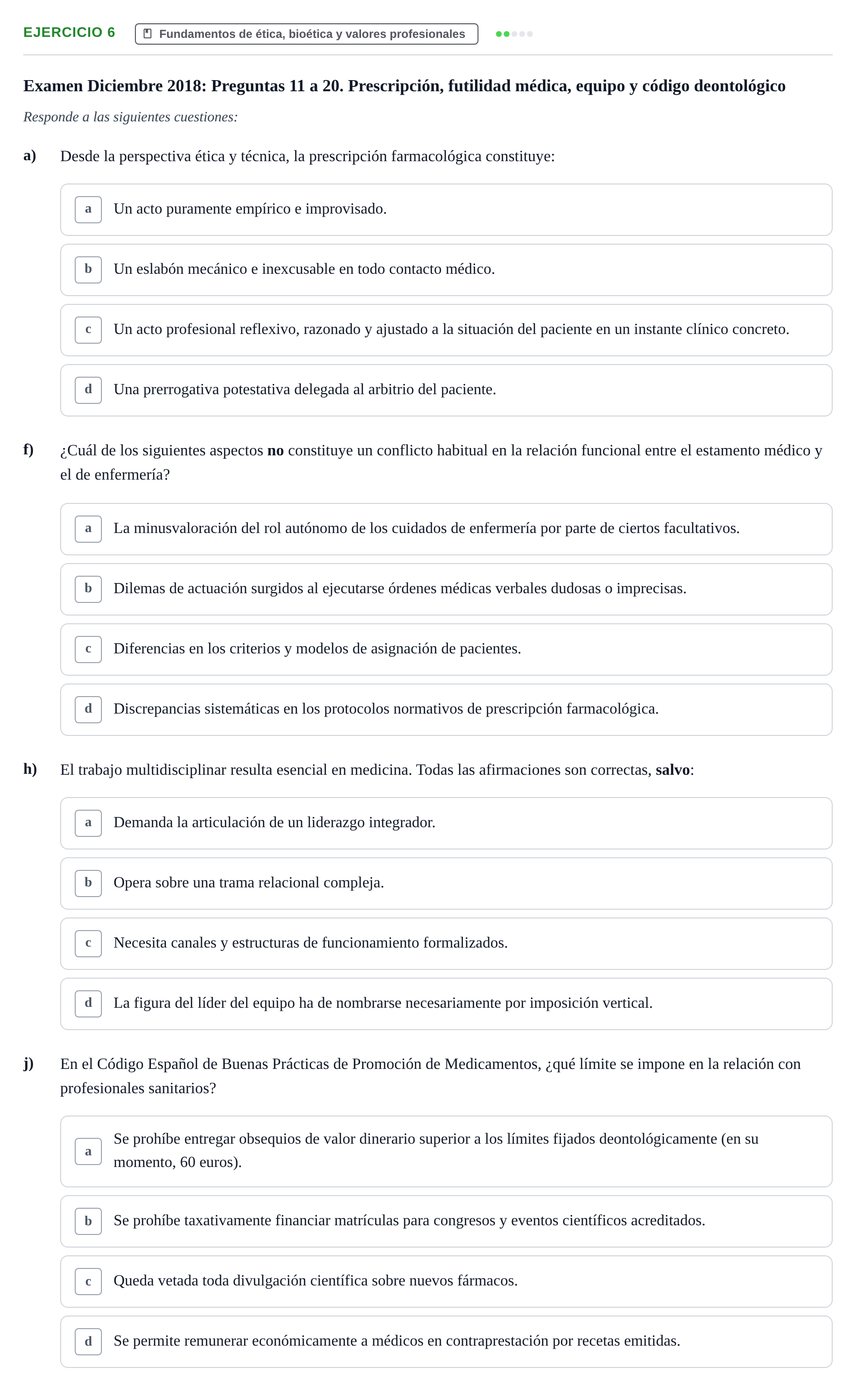 Enunciado: Ejercicio 6 - Fundamentos de ética, bioética y valores prof… · Bases de Comunicación y Ética URV 2011