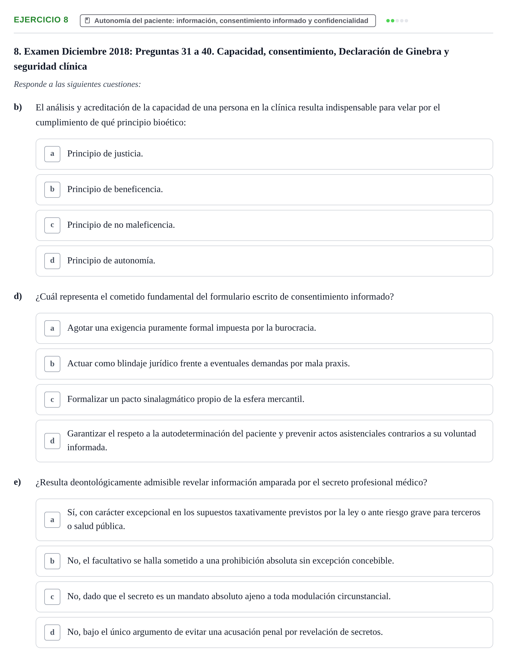 Enunciado: Ejercicio 8 - Autonomía del paciente: información, consenti… · Bases de Comunicación y Ética URV 2011