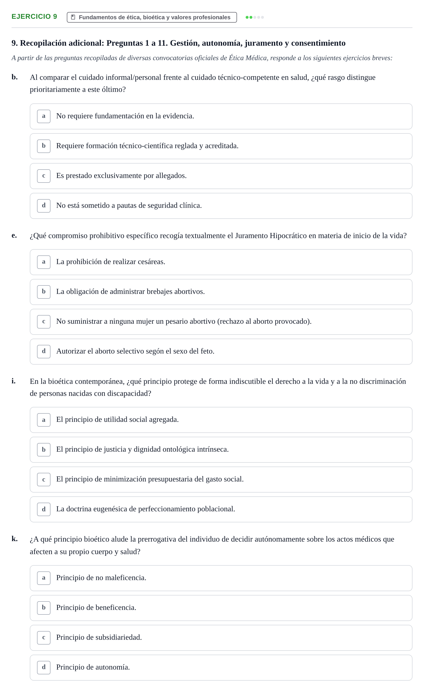 Enunciado: Ejercicio 9 - Fundamentos de ética, bioética y valores prof… · Bases de Comunicación y Ética URV 2011
