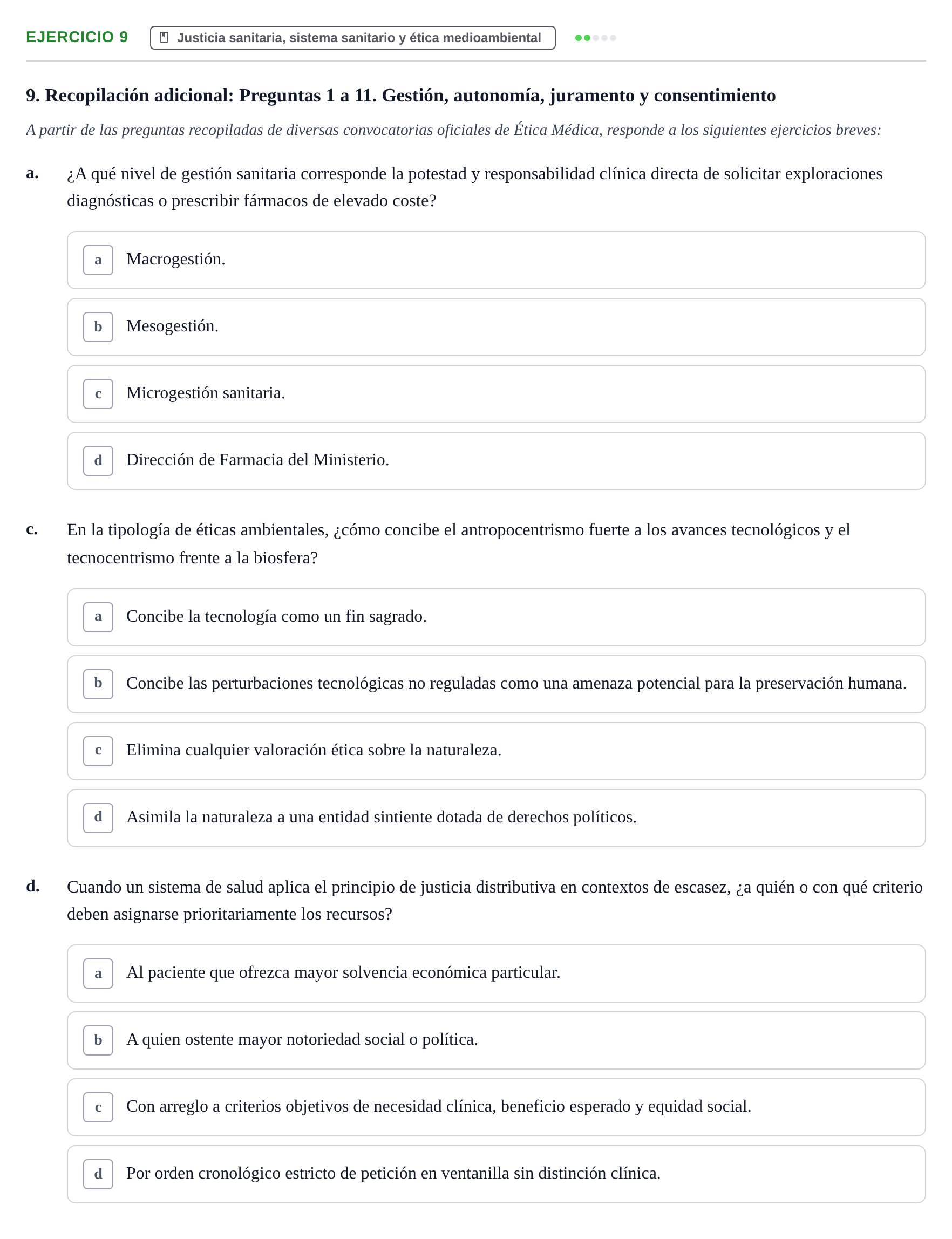 Enunciado: Ejercicio 9 - Justicia sanitaria, sistema sanitario y ética… · Bases de Comunicación y Ética URV 2011