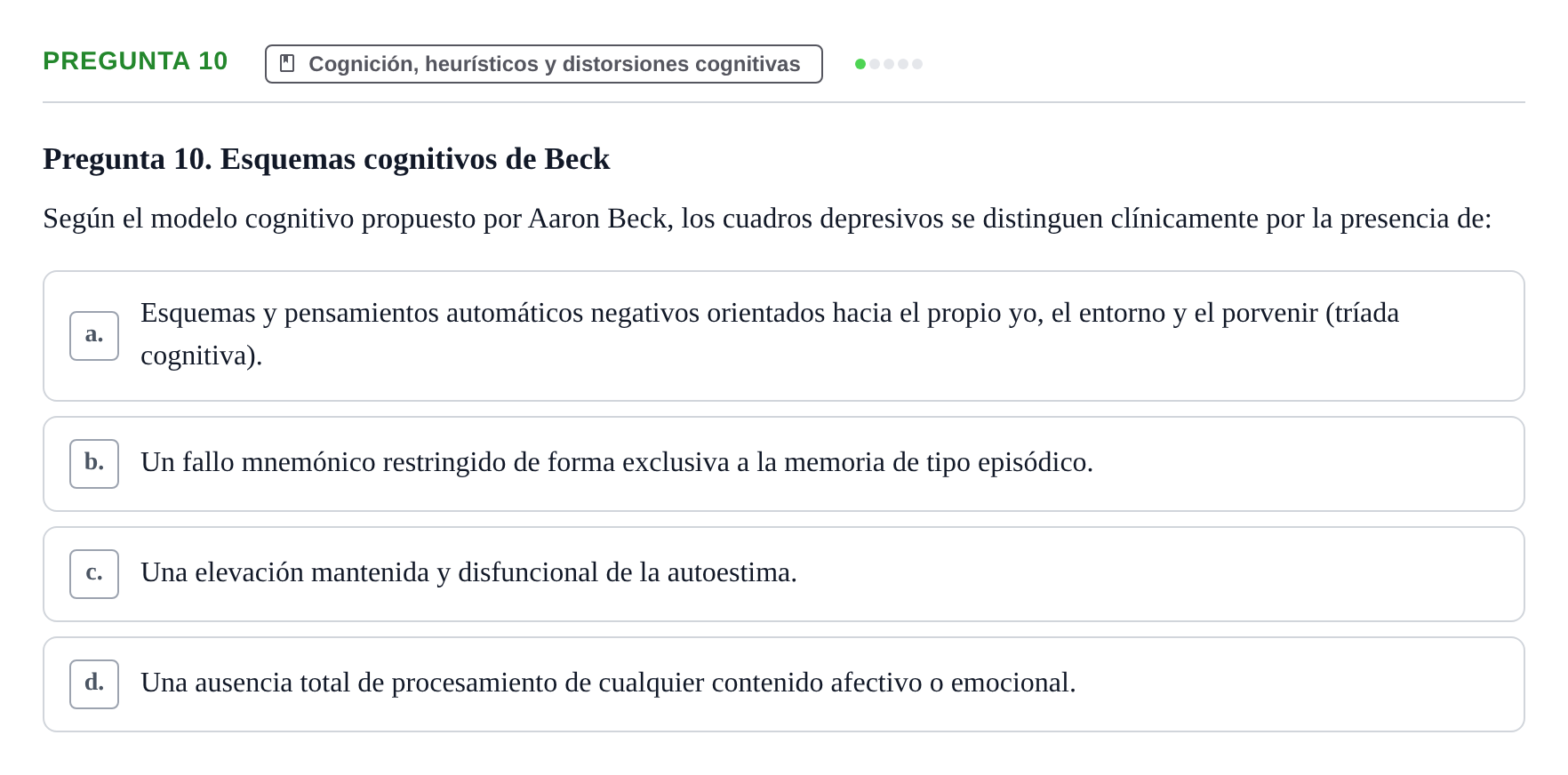 Enunciado: Pregunta 10