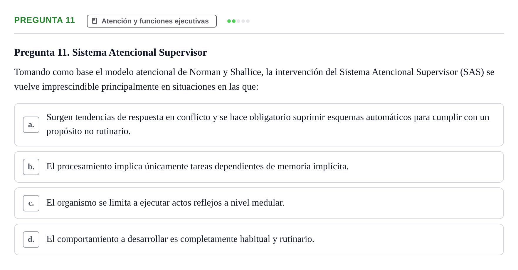 Enunciado: Pregunta 11
