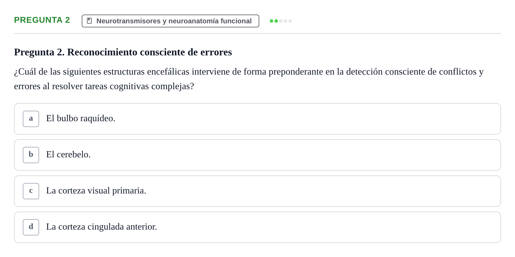 Enunciado: Pregunta 2