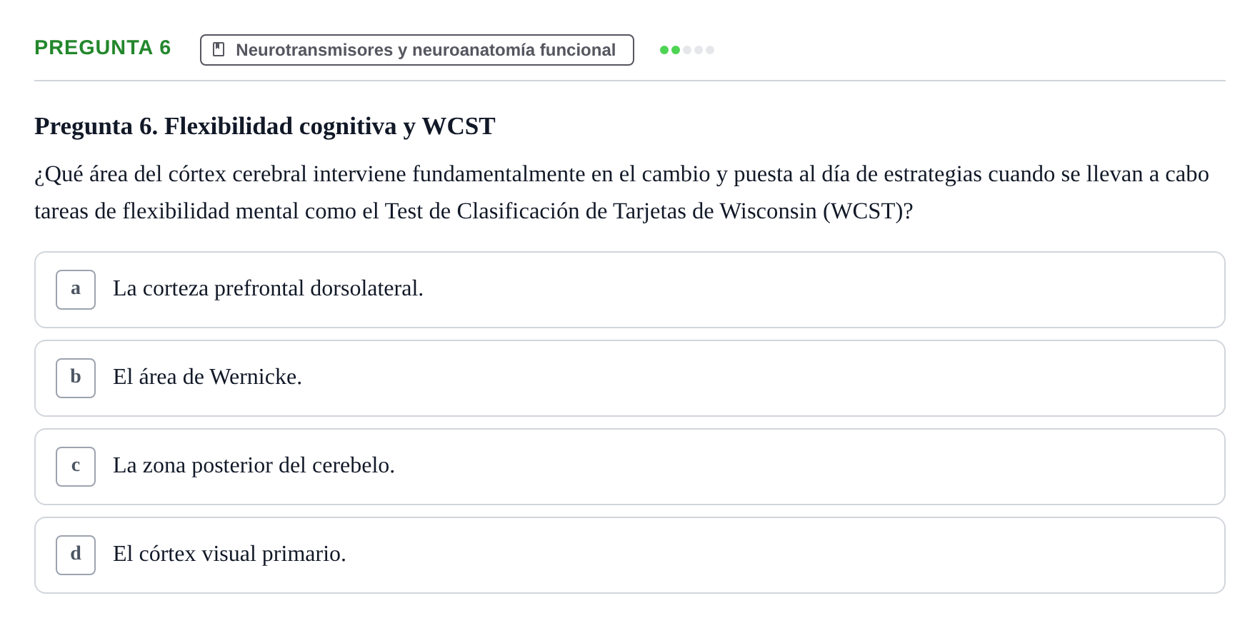 Enunciado: Pregunta 6