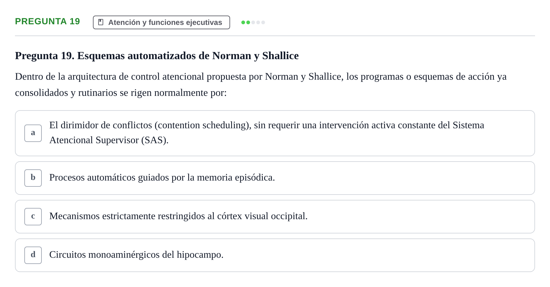 Enunciado: Pregunta 19